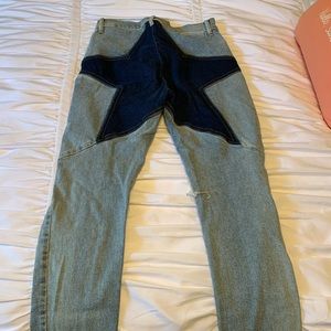 REVICE Star Light Wash Boyfriend Jeans